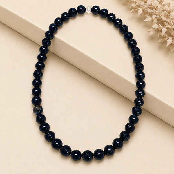 Black Quartz Crystal Beaded Mala