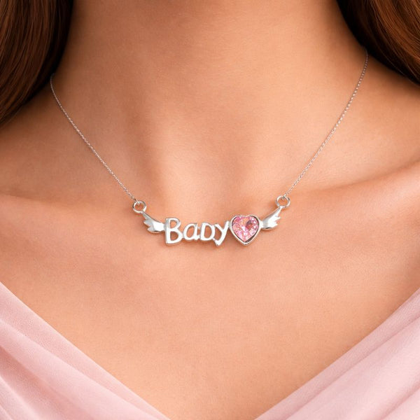 Baby Heart Silver Chain Pendant