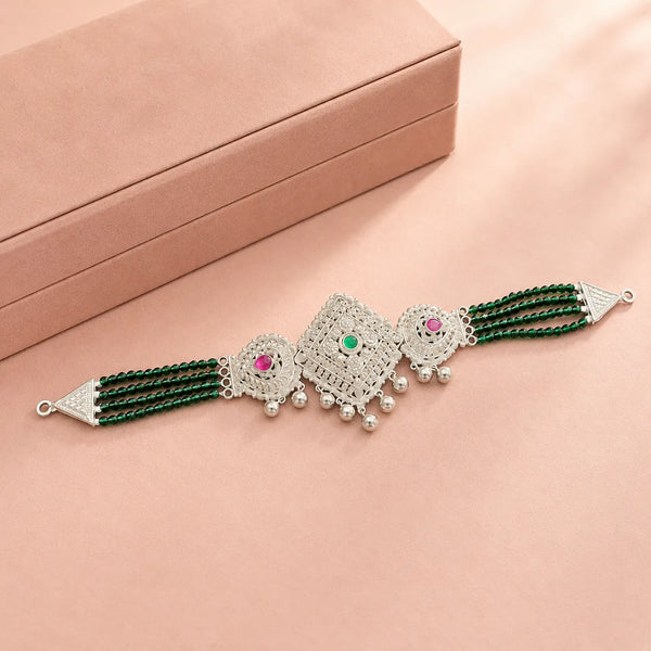 Emerald Grace 925 Silver Choker