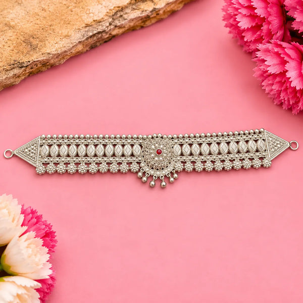 Traditional Silver Floral Guluband