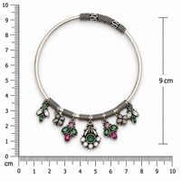 925 Silver Stone Charm Kada Payal for Women Frolic Jewels