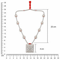 925 Sterling Silver Traditional Jantar Necklace for Women by Frolic Jewels