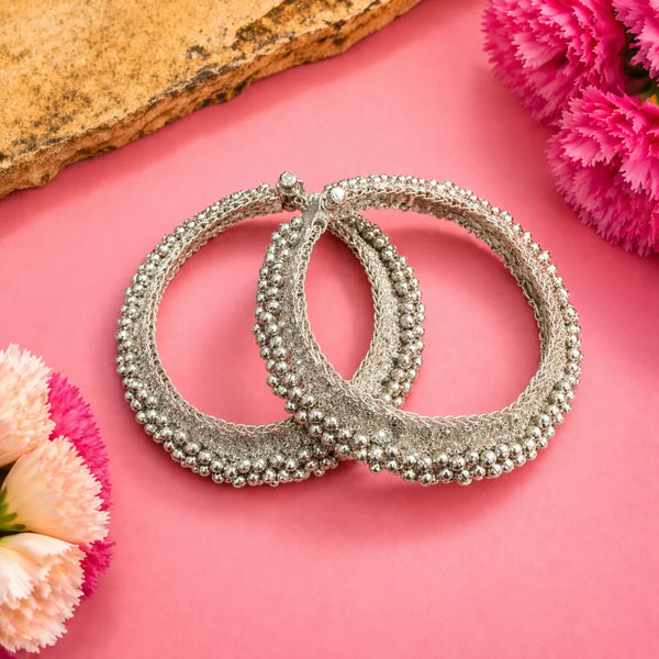 925 Silver Heavy Ghungroo Kada Payal