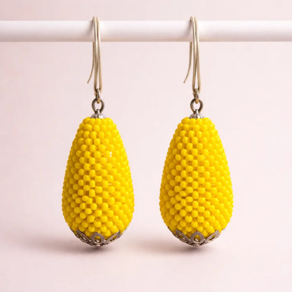 Anti-Tarnish Yellow Bead Drops