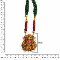 Antique Temple Lakshmi Gold Polish Necklace for Women Frolic Jewels