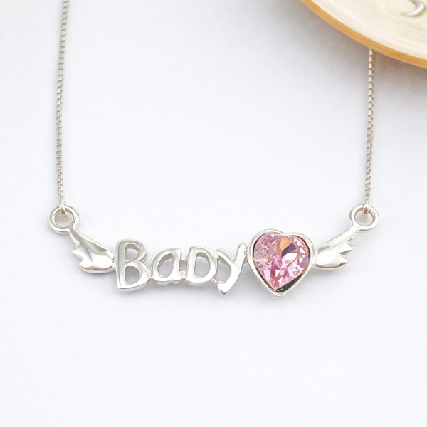 Baby Heart Silver Chain Pendant