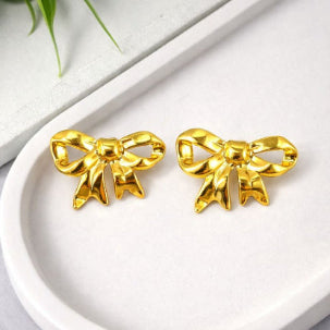 Antique Bow Knot Stud Earrings