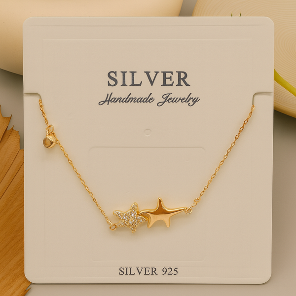 Rose Gold Twin Star Pendant