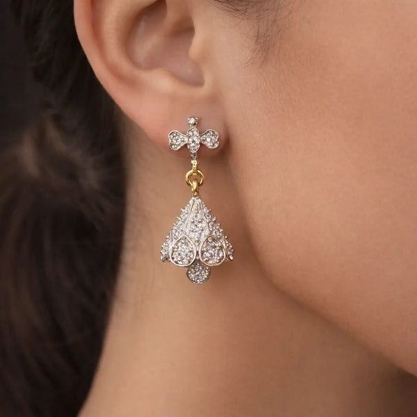 Crystal Bell Drop Earrings