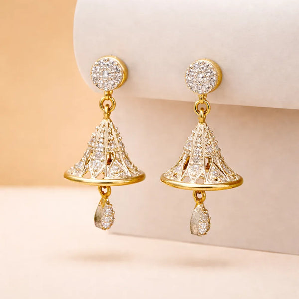 Crystal Dome Drop Anti-Tarnish Earrings