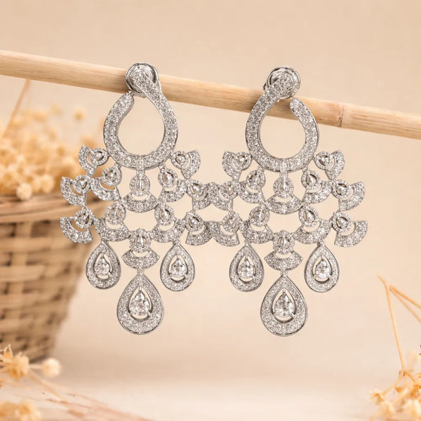 Crystal Drop Anti-Tarnish Earrings