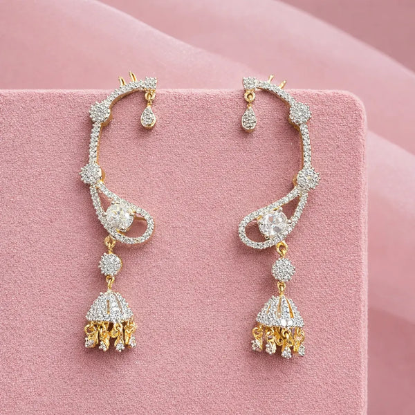 Crystal Teardrop Jhumka Anti-Tarnish Earring