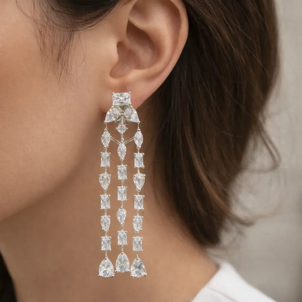 Diamond Drop Luxe Earrings