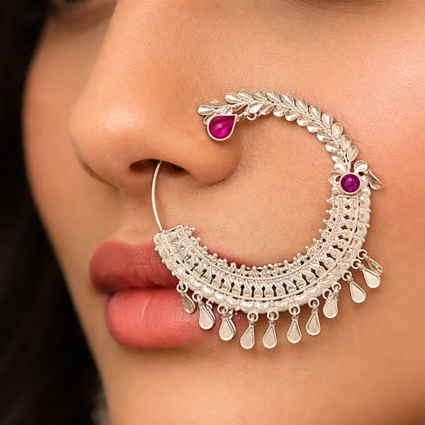 Elegant 925 Silver Nath