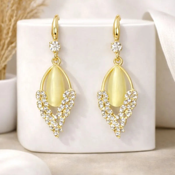 Elegant Teardrop Leaf Anti-Tarnish Earrings