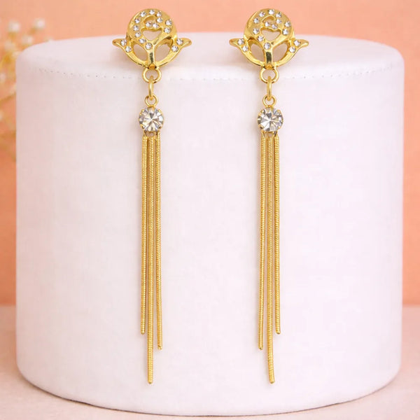 Elegant Crystal Tassel Anti-Tarnish Earrings