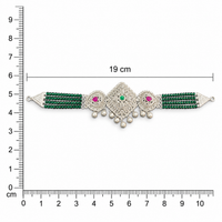 Emerald Grace 925 Silver Choker for Women by Frolic Jewels