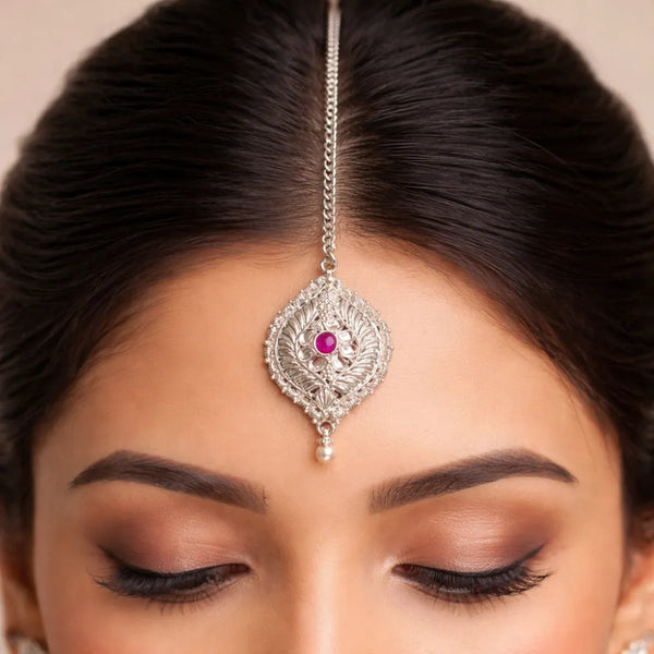 Ethnic 925 Silver Maangtika