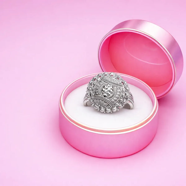 925 Silver Floral Filigree Ring