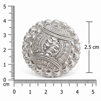 Floral Filigree Silver Ring Frolic Jewels