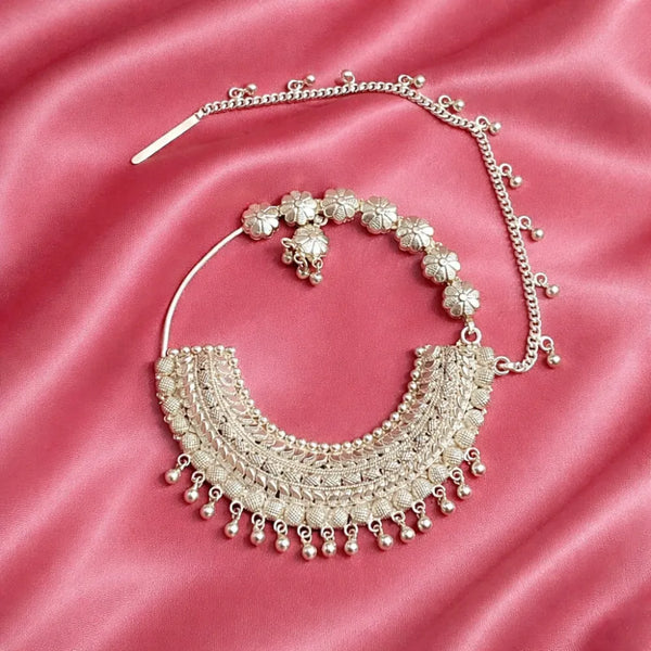 925 Silver Floral Traditional Nath