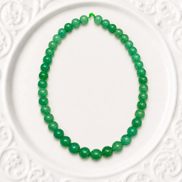 Green Quartz Crystal Beaded Mala