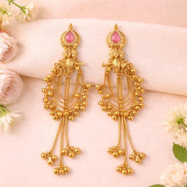 Krishna Charm Anti-Tarnish Earrings