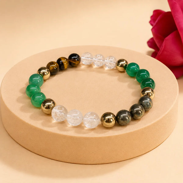Multi-Stone Positive Energy Beaded Bracelet