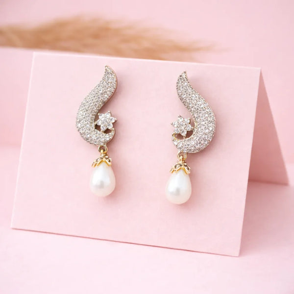 Pearl Drop Anti-Tarnish Earrings