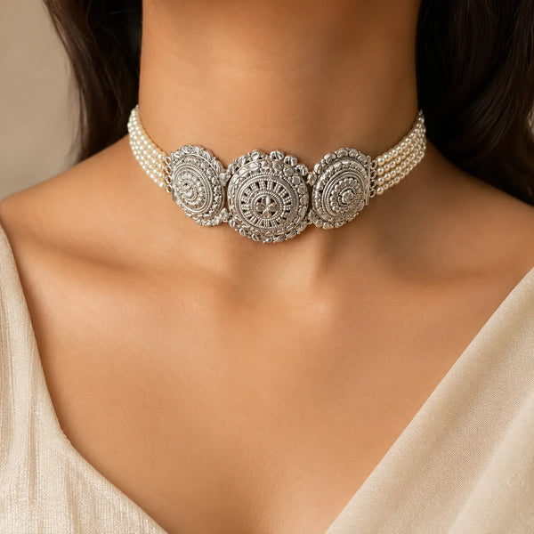 Pearl Heritage 925 Silver Choker