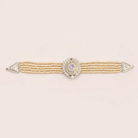 Pearl Medallion 925 Silver Choker for Women by Frolic Jewels