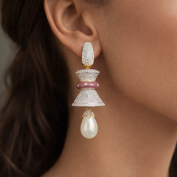 Pink Pearl Luxe Anti-Tarnish Earrings