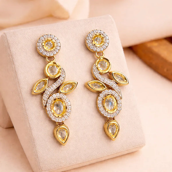 Royal Crystal Vine Earrings