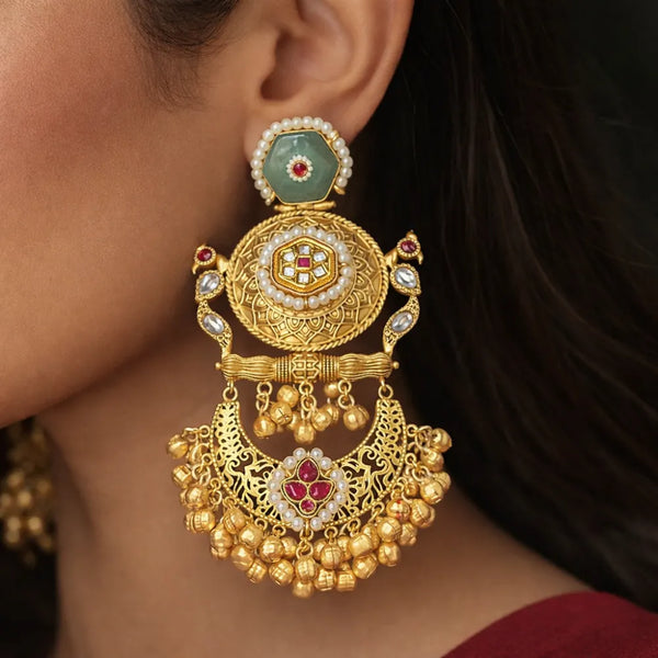 Royal Gold Anti-Tarnish Chandbali