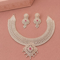 Royal Heritage 925 Silver Necklace Set for Women by Frolic Jewels