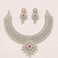 Royal Heritage 925 Silver Necklace Set for Women by Frolic Jewels