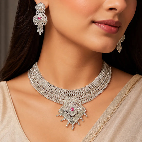 Royal Heritage 925 Silver Necklace Set