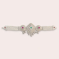 Royal Pearl 925 Silver Choker for Women by Frolic Jewels