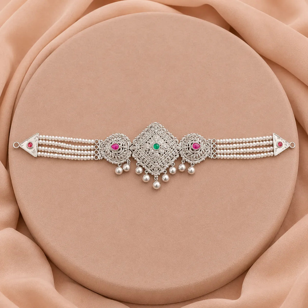 Royal Pearl 925 Silver Choker