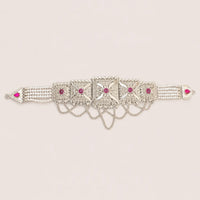 Royal Ruby 925 Silver Choker for Women by Frolic Jewels