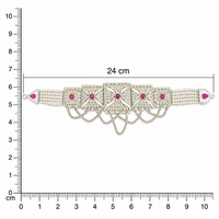 Royal Ruby 925 Silver Choker for Women by Frolic Jewels