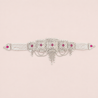 Ruby Pearl 925 Silver Choker for Women by Frolic Jewels