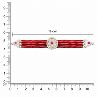 Ruby Red 925 Silver Choker for Women by Frolic Jewels