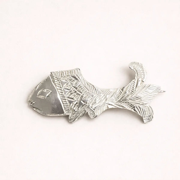 925 Silver Fish Design Brooch