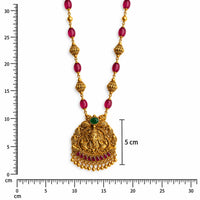 Silver Gold-Polish Temple Pendant Chain for Women &  Girls Frolic Jewels