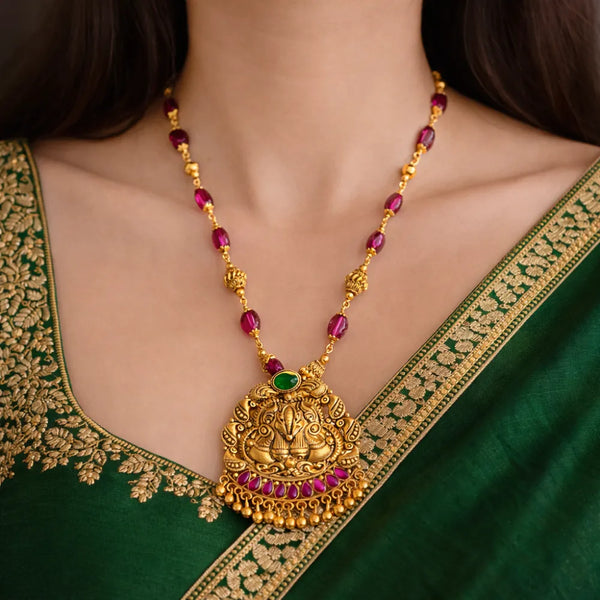 925 Silver Gold plated Temple Pendant Chain