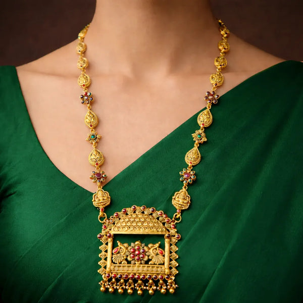 925 Silver Gold Plated Temple Pendant Haar