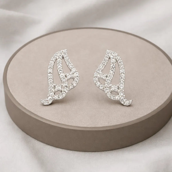 Sparkle Swan Stud Anti-Tarnish Earrings