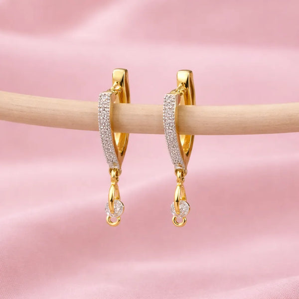 Spiral Crystal Drop Anti-Tarnish Earrings