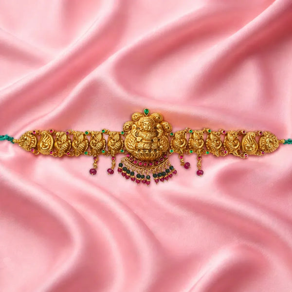 Temple Lakshmi Gold Polish Choker